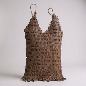 🆕FP Intimates Puckered Textured Tank Top with Voop Neckline